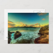 Carte Postale Coucher de soleil à Baker Beach (Devant / Derrière)