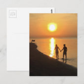 Carte Postale Coucher de soleil à Bali (Devant / Derrière)