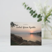 Carte Postale Coucher de soleil à Bangui, République Centrafrica (Debout devant)