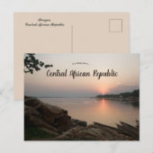 Carte Postale Coucher de soleil à Bangui, République Centrafrica (Devant / Derrière)