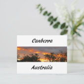 Carte Postale Coucher de soleil à Canberra (Debout devant)