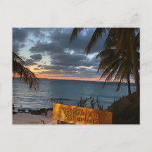 Carte postale coucher de soleil à Chichi's'n Charl