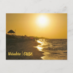 Carte Postale Coucher de soleil à Cuba