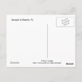 Carte Postale Coucher de soleil à Destin, FL (Dos)