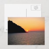 Carte Postale Coucher de soleil à Donostia - San Sebastian (Devant / Derrière)