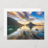 Carte Postale Coucher de soleil à El Nido (Devant / Derrière)