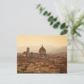 Carte Postale Coucher de soleil à Florence (Debout devant)