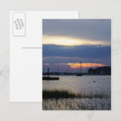 Carte Postale Coucher De Soleil À Folly Harbour (Devant / Derrière)