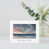 Carte Postale Coucher de soleil à Glacier Lagoon 2010 (Debout devant)