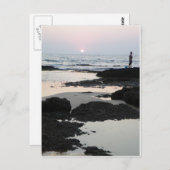 Carte Postale coucher de soleil à Goa (Devant / Derrière)