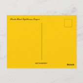 Carte Postale Coucher de soleil à Heceta Head Phare Oregon (Dos)