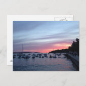 Carte Postale Coucher de soleil à Hvar (Devant / Derrière)