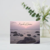 Carte Postale Coucher de soleil à Iles de Los Republic of Guinea (Debout devant)