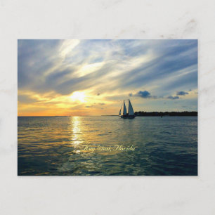 Carte Postale Coucher de soleil à Key West, Floride