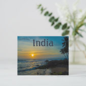 Carte Postale Coucher de soleil à Kovalam Kerala Inde (Debout devant)