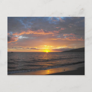 Carte Postale Coucher de soleil à Lahaina, Maui, Hawaii