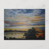 Carte Postale Coucher de soleil à Lakeshore (Devant)