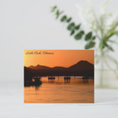 Carte Postale Coucher de soleil à Little Rock, Arkansas (Debout devant)