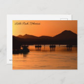 Carte Postale Coucher de soleil à Little Rock, Arkansas (Devant / Derrière)