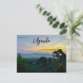 Carte Postale Coucher de soleil à Muyenga Katerera Ouganda (Debout devant)