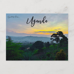 Carte Postale Coucher de soleil à Muyenga Katerera Ouganda