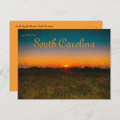 Carte Postale Coucher de soleil à North Myrtle Beach Caroline du (Devant / Derrière)