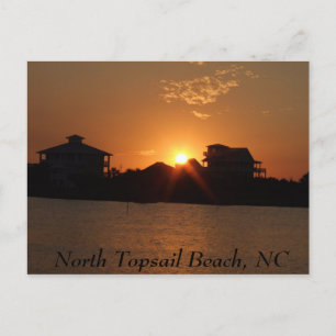 Carte Postale Coucher de soleil à North Topsail,  North Topsail 