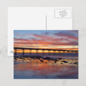 Carte Postale Coucher de soleil à Ocean Beach (Devant / Derrière)