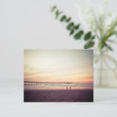 Carte Postale Coucher de soleil à Ocean Beach, Californie (Debout devant)