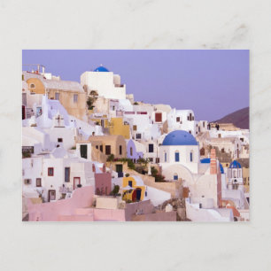 Carte Postale Coucher de soleil à Oia, Santorin 2