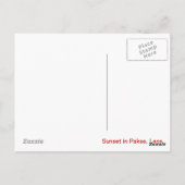 Carte Postale Coucher de soleil à Pakse (Dos)