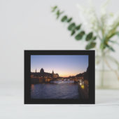 Carte Postale Coucher de soleil à Paris (Debout devant)