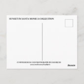 CARTE POSTALE COUCHER DE SOLEIL À PÈRE NOËL MONICA #1 (Dos)