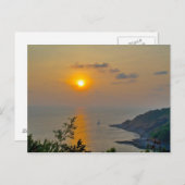 Carte Postale coucher de soleil à Phuket (Devant / Derrière)
