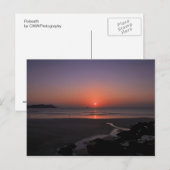 Carte Postale Coucher de soleil à Polzeath (Devant / Derrière)
