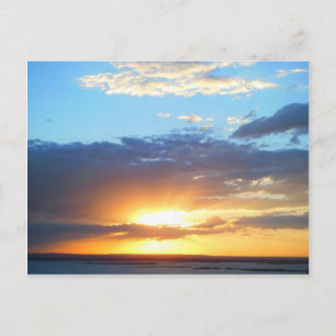 Carte Postale Coucher de soleil à Porto Alegre (Brésil)