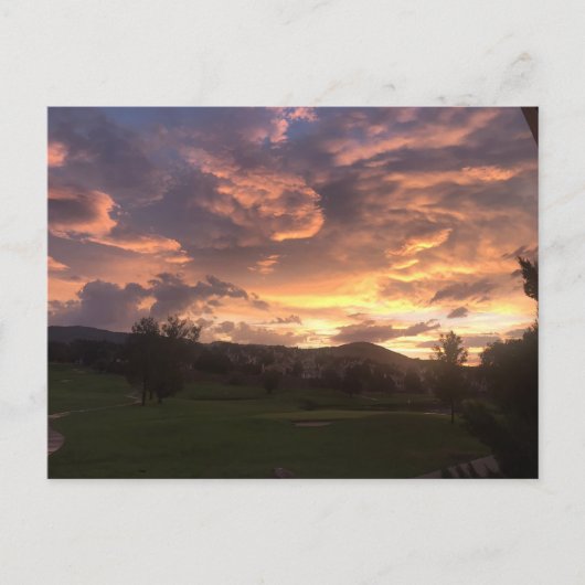 Carte Postale Coucher de soleil à Reno (Devant)