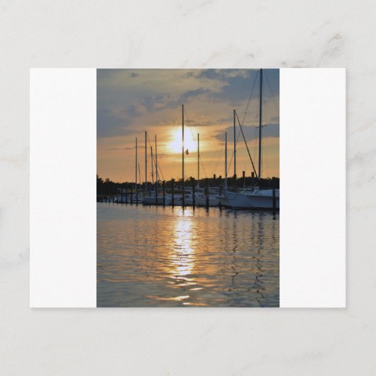 Carte Postale Coucher de soleil à Southport (Devant)