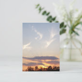 Carte Postale Coucher de soleil à Tomball, Texas (Debout devant)