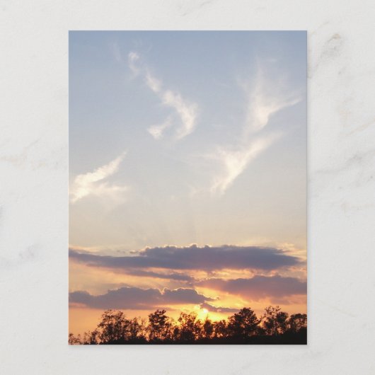 Carte Postale Coucher de soleil à Tomball, Texas (Devant)