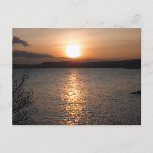 Carte Postale Coucher de soleil à Torquay, Devon (Devant)