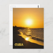 Carte Postale Coucher de soleil à Varadero, Cuba (Devant / Derrière)