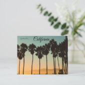 Carte Postale Coucher de soleil à Venice Beach Los Angeles Calif (Debout devant)