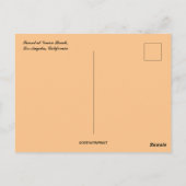 Carte Postale Coucher de soleil à Venice Beach Los Angeles Calif (Dos)