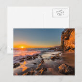 Carte Postale Coucher de soleil à Victoria Beach (Devant / Derrière)