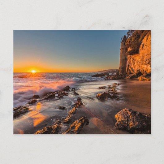 Carte Postale Coucher de soleil à Victoria Beach (Devant)