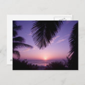 Carte Postale Coucher de soleil à West End, Cayman Brac, îles Ca (Devant / Derrière)