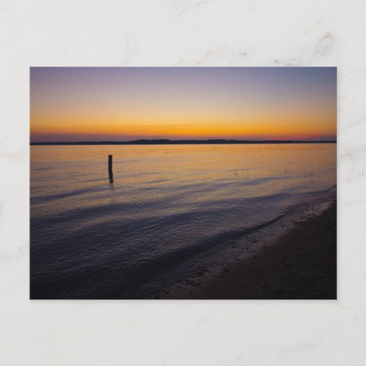 Carte Postale Coucher de soleil à Yuba, Michigan (Devant)