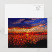 Carte Postale Coucher de soleil Abstrait (Devant / Derrière)
