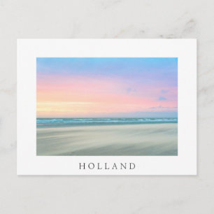 Carte Postale Coucher de soleil Abstrait sur la plage de La Haye